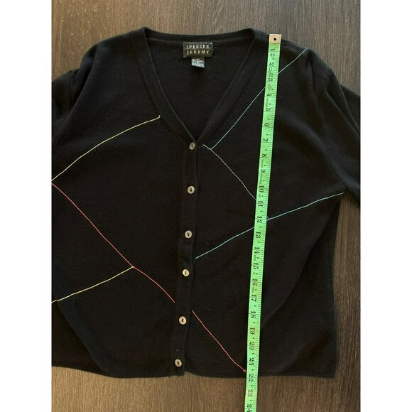 Spenser Jeremy Silk Blend Button Down 3/4 Sleeve Cardigan Size XL - Picture 5 of 6